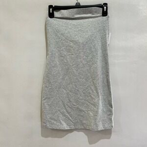 BP. Womens  Knit Tube Minidress Small Grey‎ Light Heather Stretch Strapless